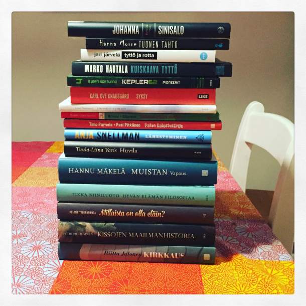 Kirjamessujen satoa. Kuva: Reeta / Les! Lue!